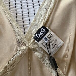 D&G Beige Lace Women's Chemise